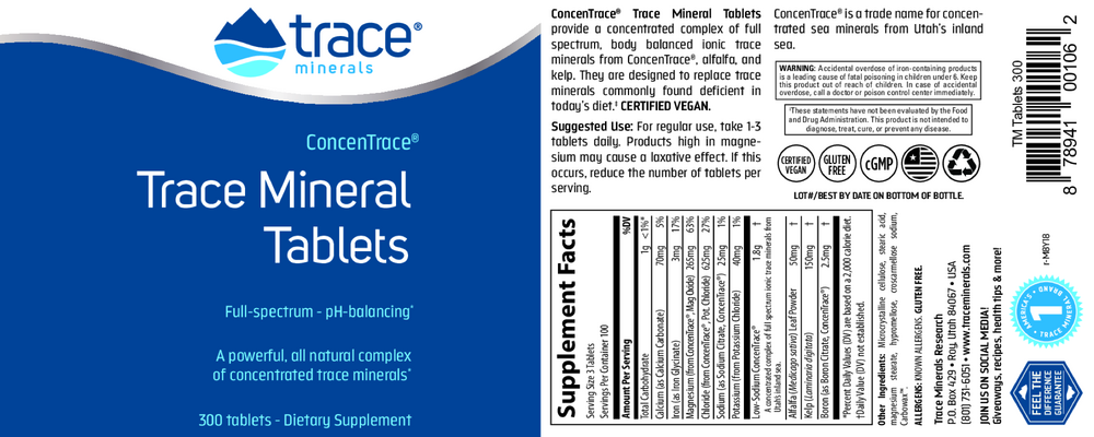 Trace Mineral Tablets