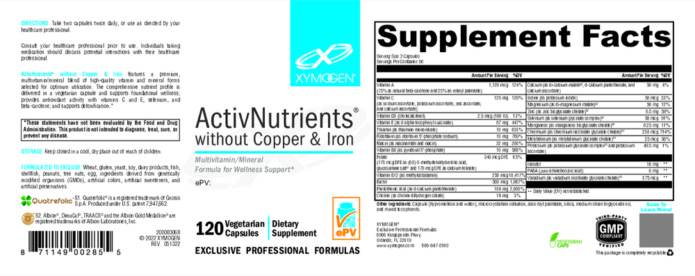 ActivNutrients without Copper & Iron