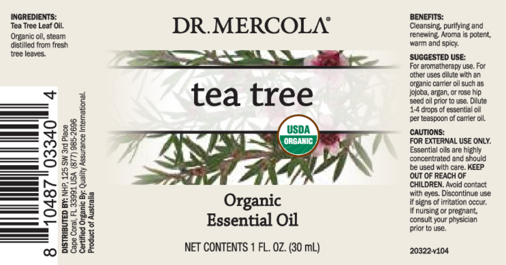 Organic Tea Tree Essential Oil