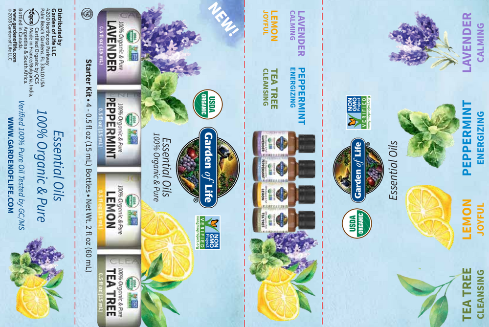 Organic Essential Oil Starter Kit