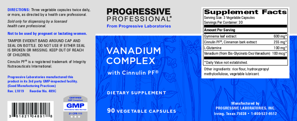 Vanadium Complex w/ Cinnulin PF