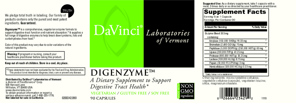 Digenzyme (California Only)