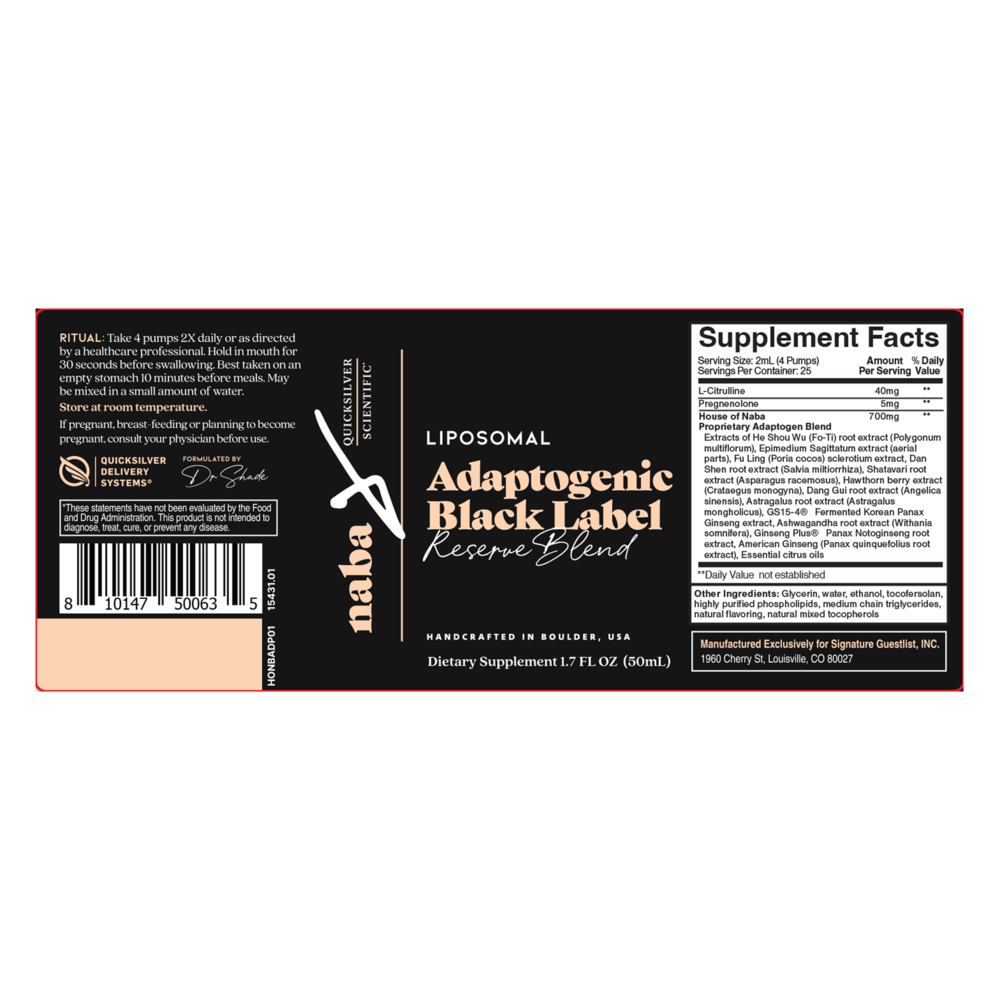 Adaptogenic Black Label