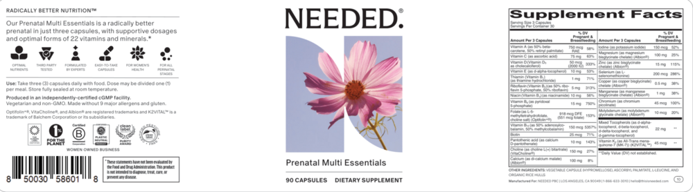 Prenatal Multi Essentials Capsules