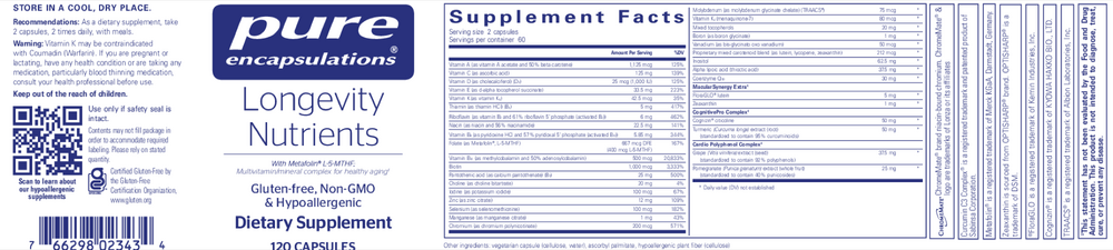 Longevity Nutrients