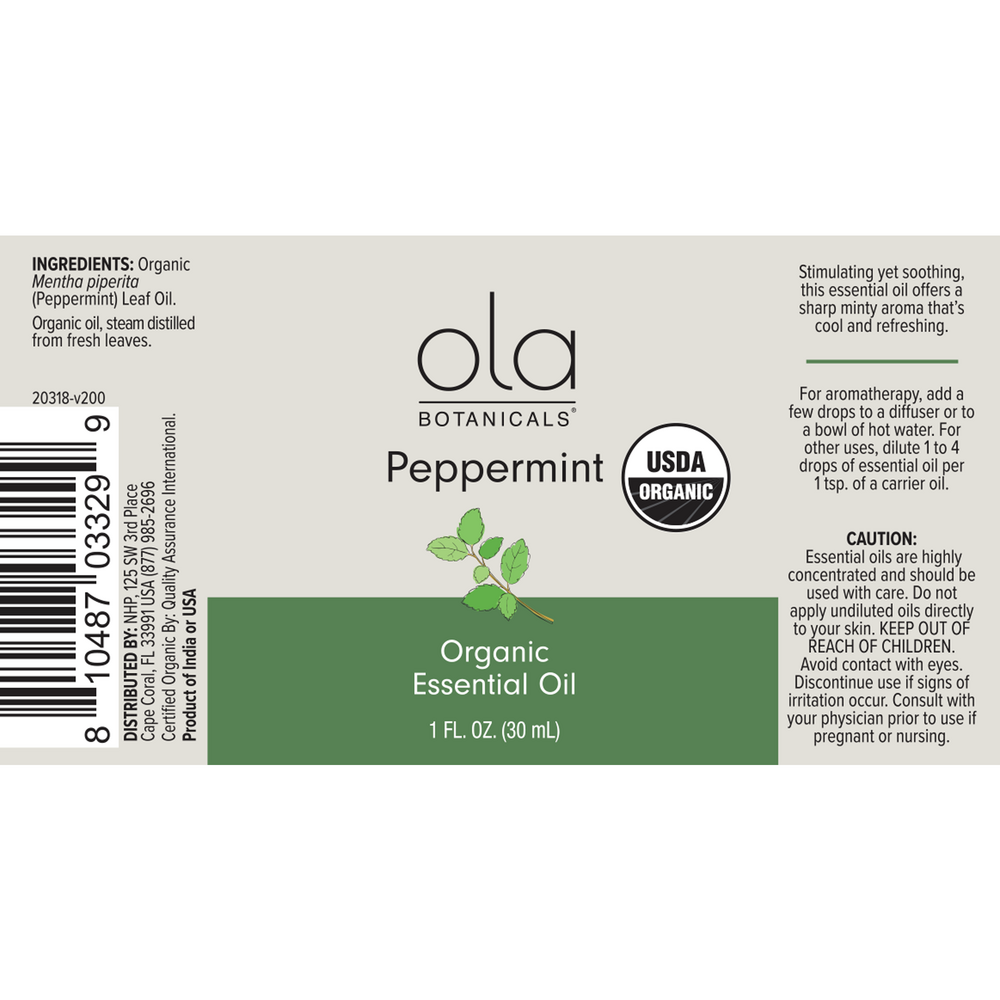 Organic Peppermint Essential Oil