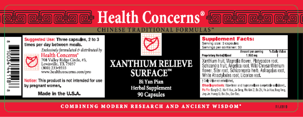 Xanthium Relieve Surface