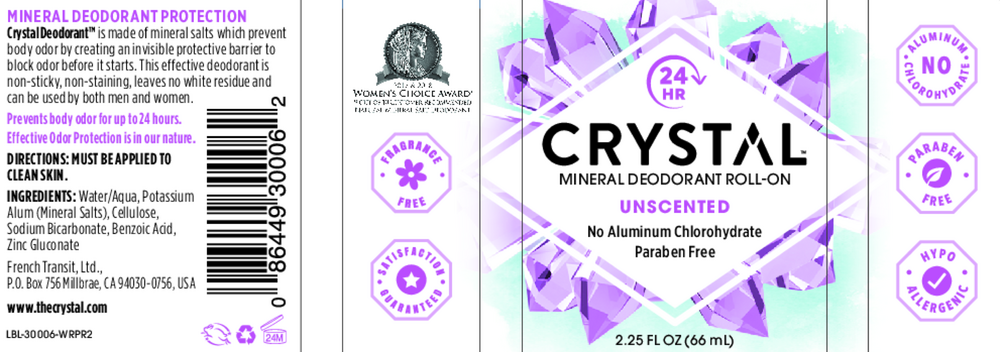 Crystal Roll-On Deodorant