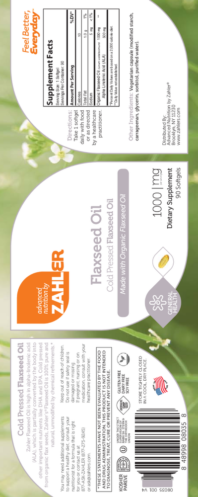 Flax Seed Oil 1000mg - Organic