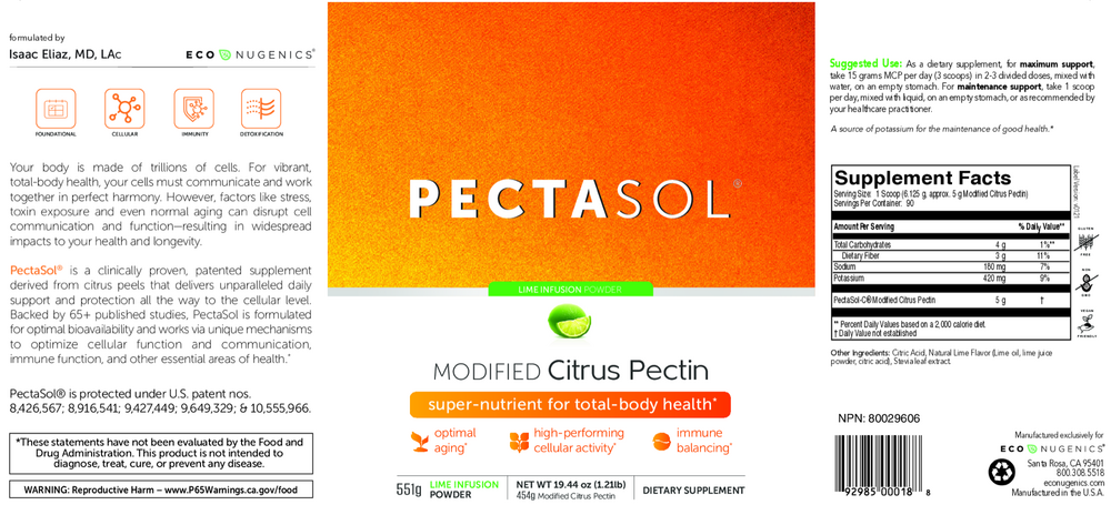 PectaSol® Modified Citrus Pectin, Lime Infusion