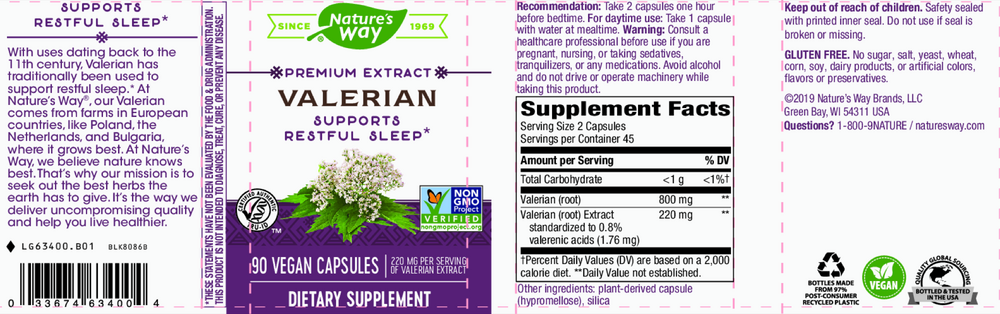 Valerian Standardized