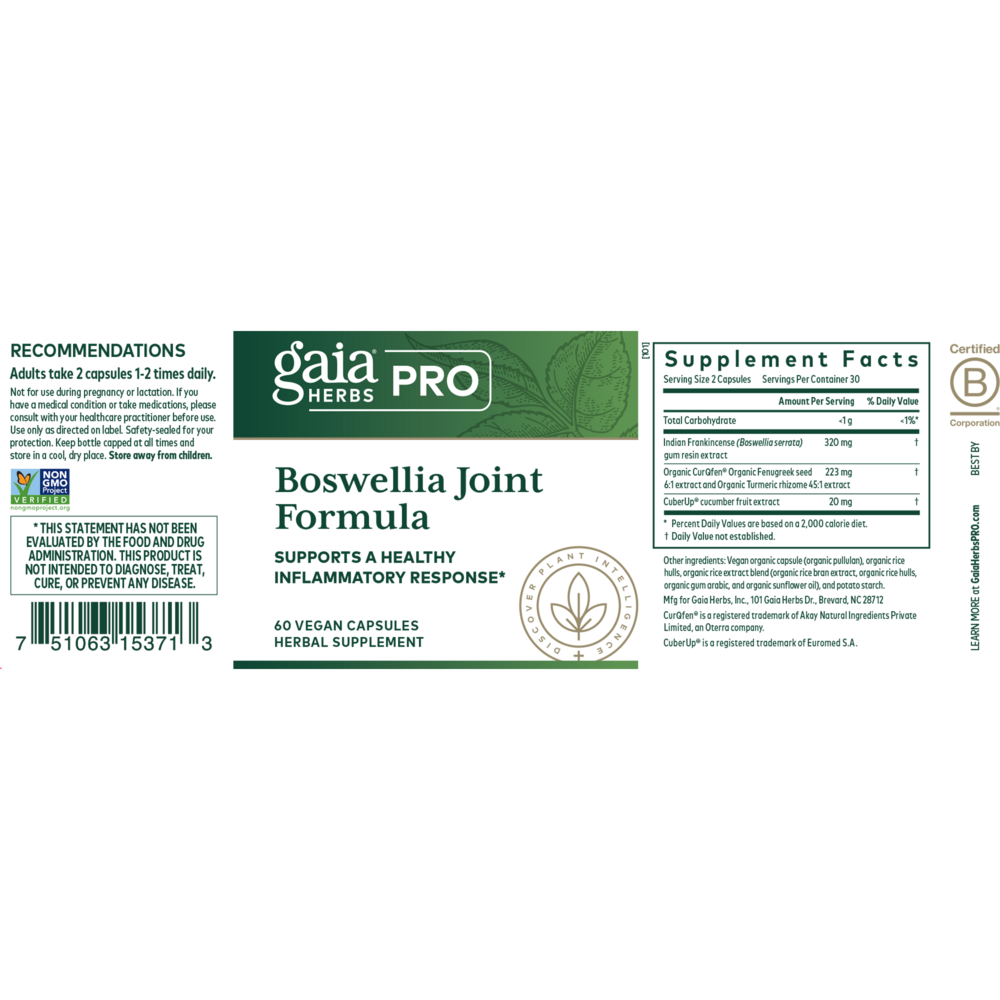 Boswellia Joint Formula