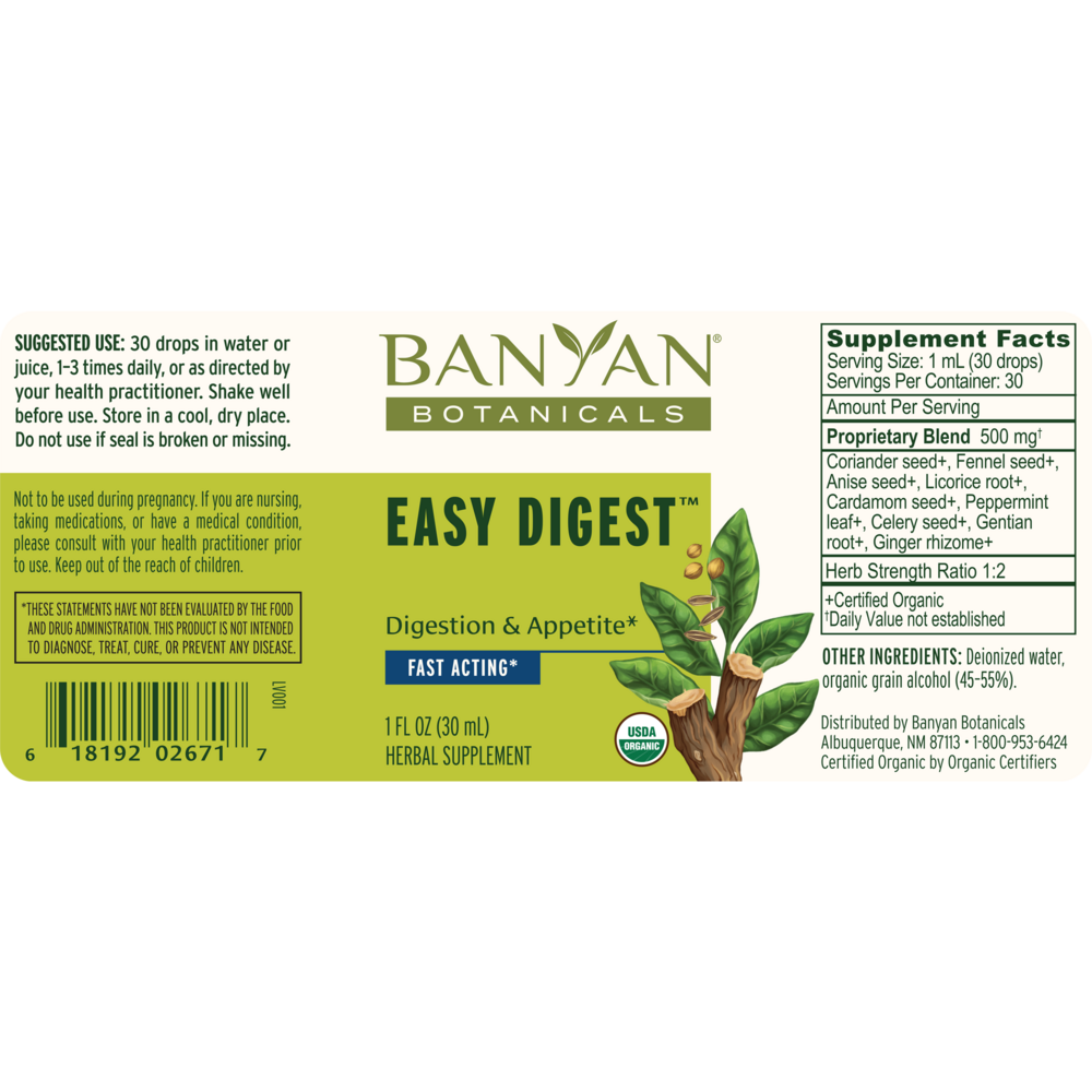 Easy Digest, Organic