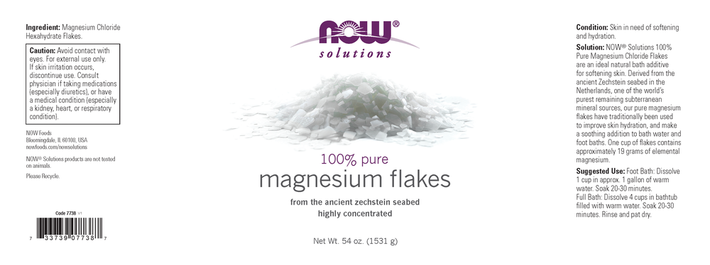 100% Pure Magnesium Flakes