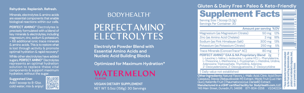 PerfectAmino Electrolytes, Watermelon