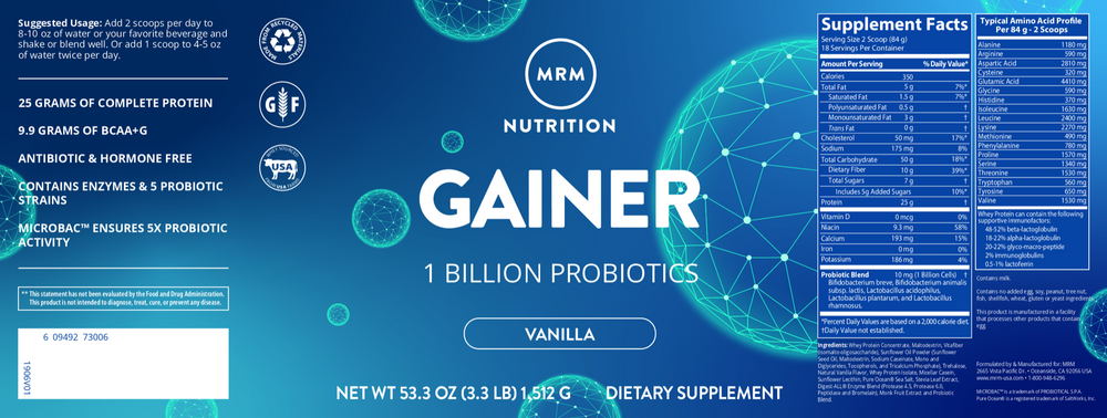 All Natural Gainer Vanilla