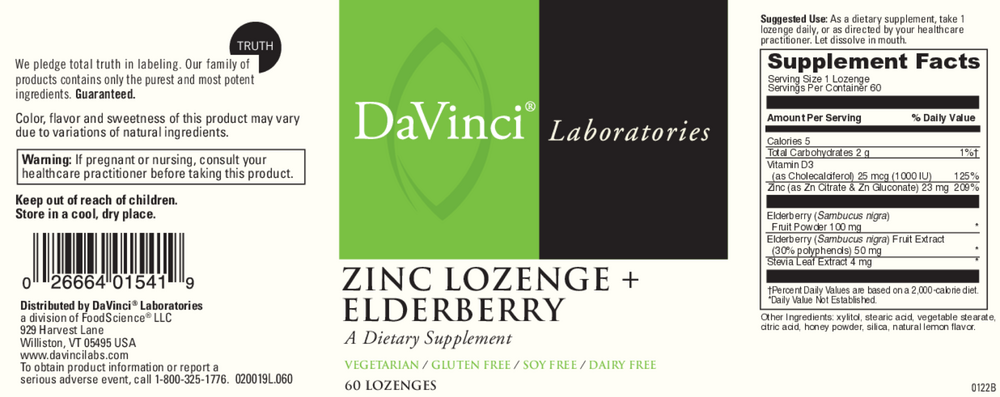Zinc Lozenge + Elderberry Chewable