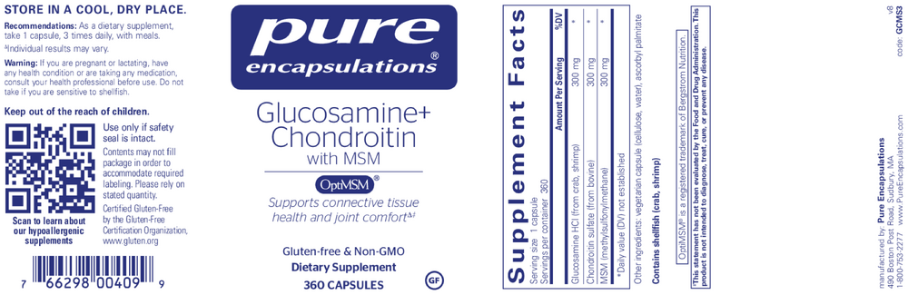 Glucosamine Chondroitin W/ MSM