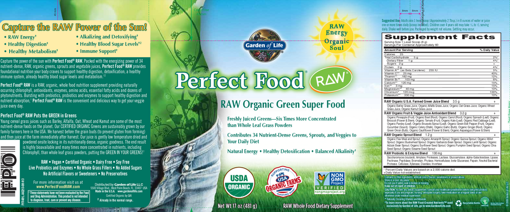 Perfect Food Raw Organic Powder