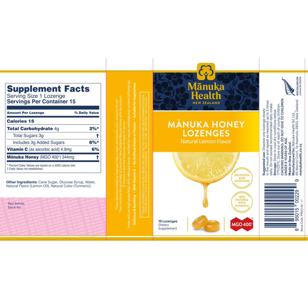 Manuka Honey & Lemon