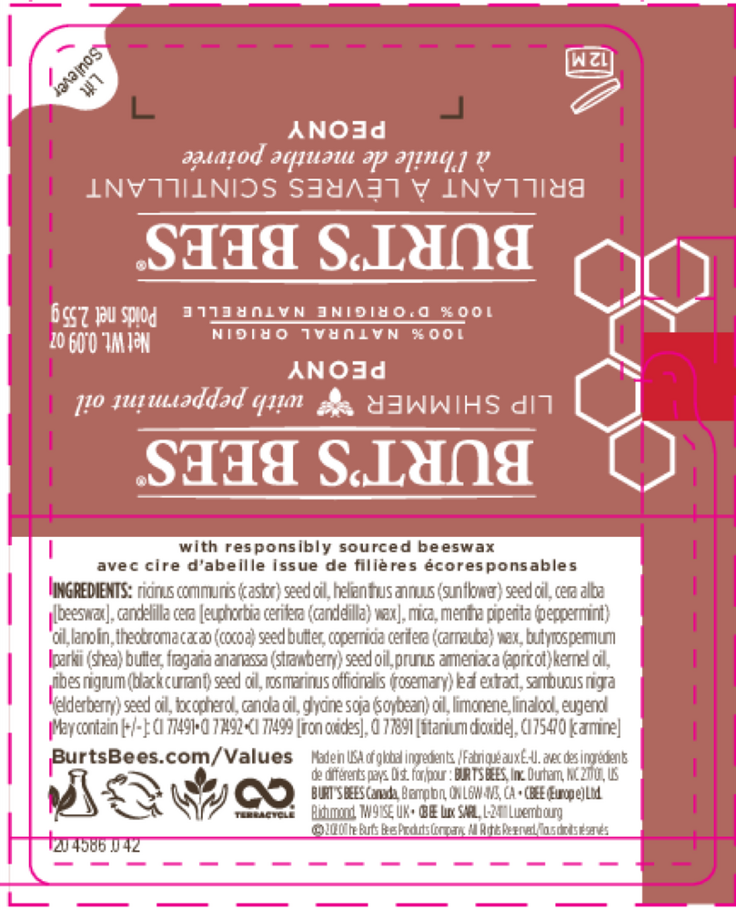 Burt's Bees Lip Shimmer Peony