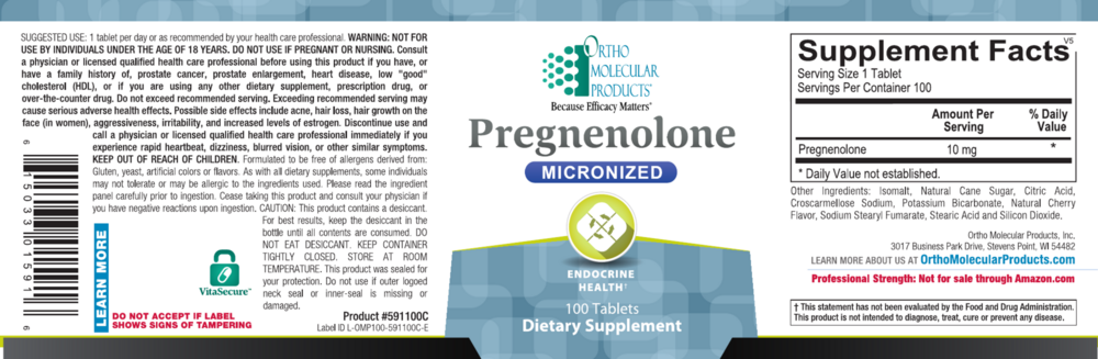 Pregnenolone (California Only)