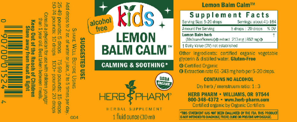 Kids Lemon Balm Calm AF