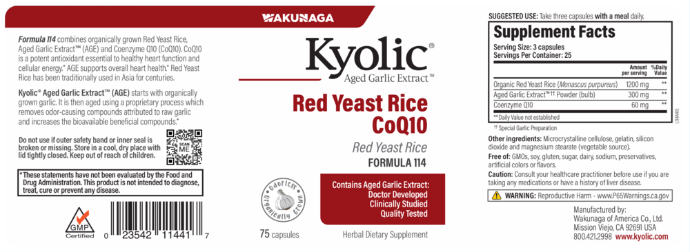 Kyolic Red Yeast Rice