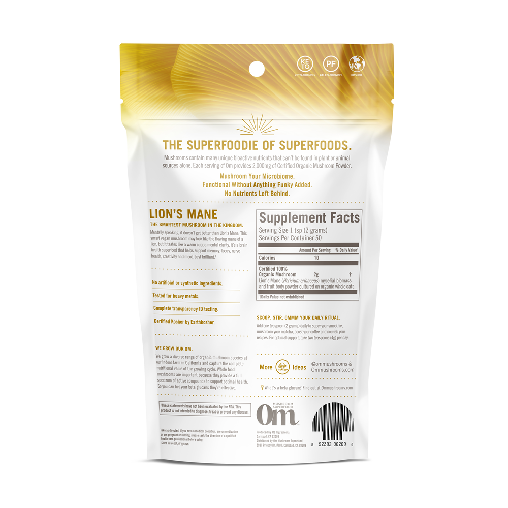 Lion's Mane Mushroom Superfood Powder