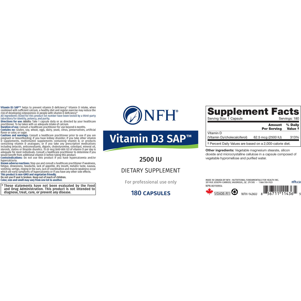 Vitamin D3 SAP 2500IU Capsule