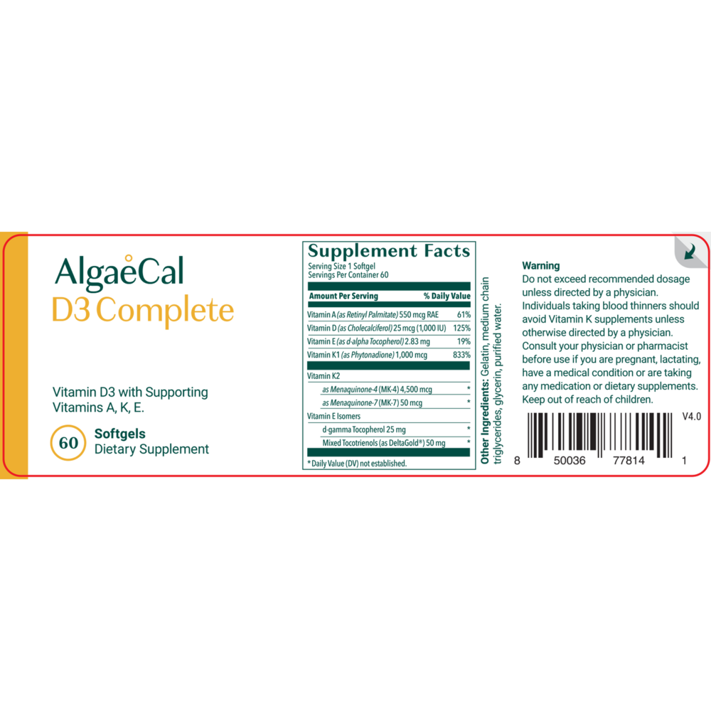 AlgaeCal D3 Complete