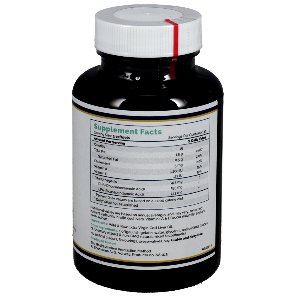 Rosita Extra Virgin Cod Liver Oil Softgels