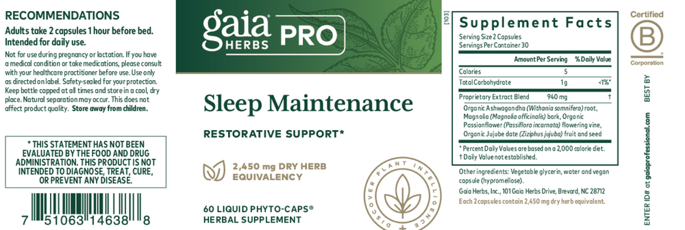 Sleep Maintenance Capsules