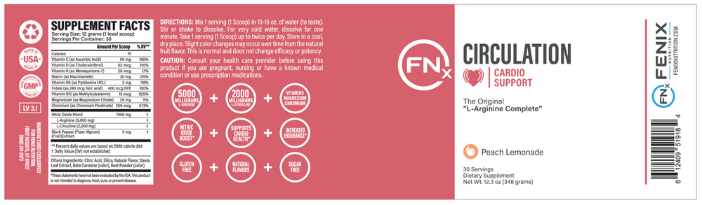 Circulation (Cardio Support) - Peach Lemonade