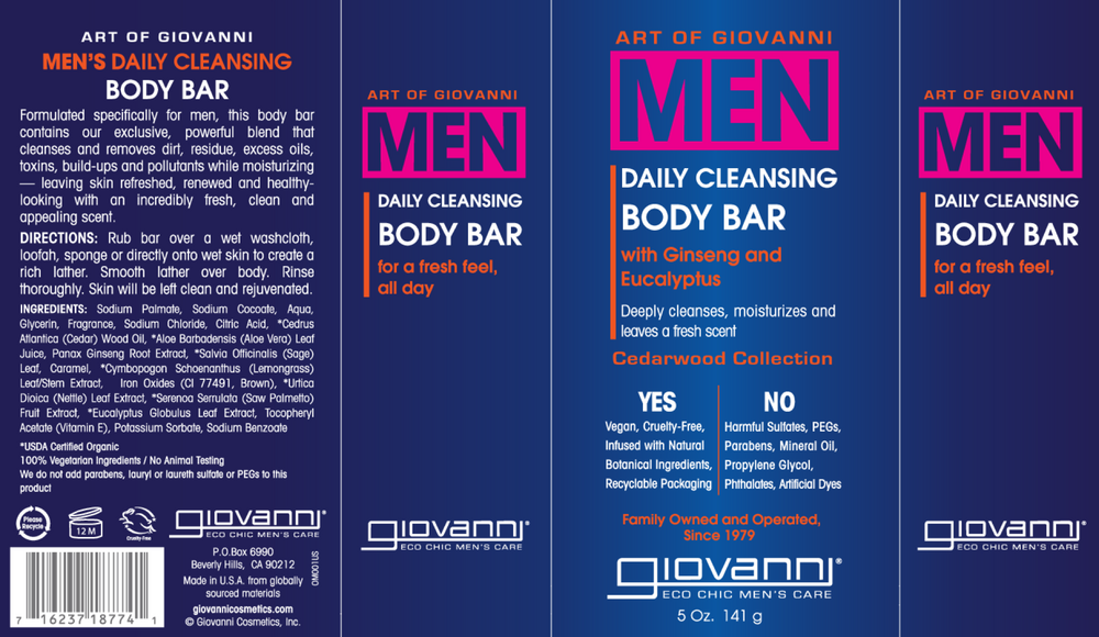 GIOVANNI MEN Cleansing Body Bar