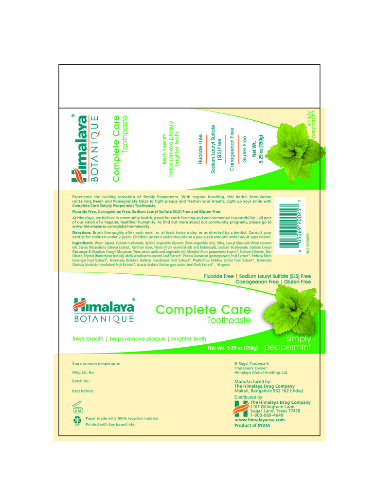 Complete Care Toothpaste Simply Peppermint