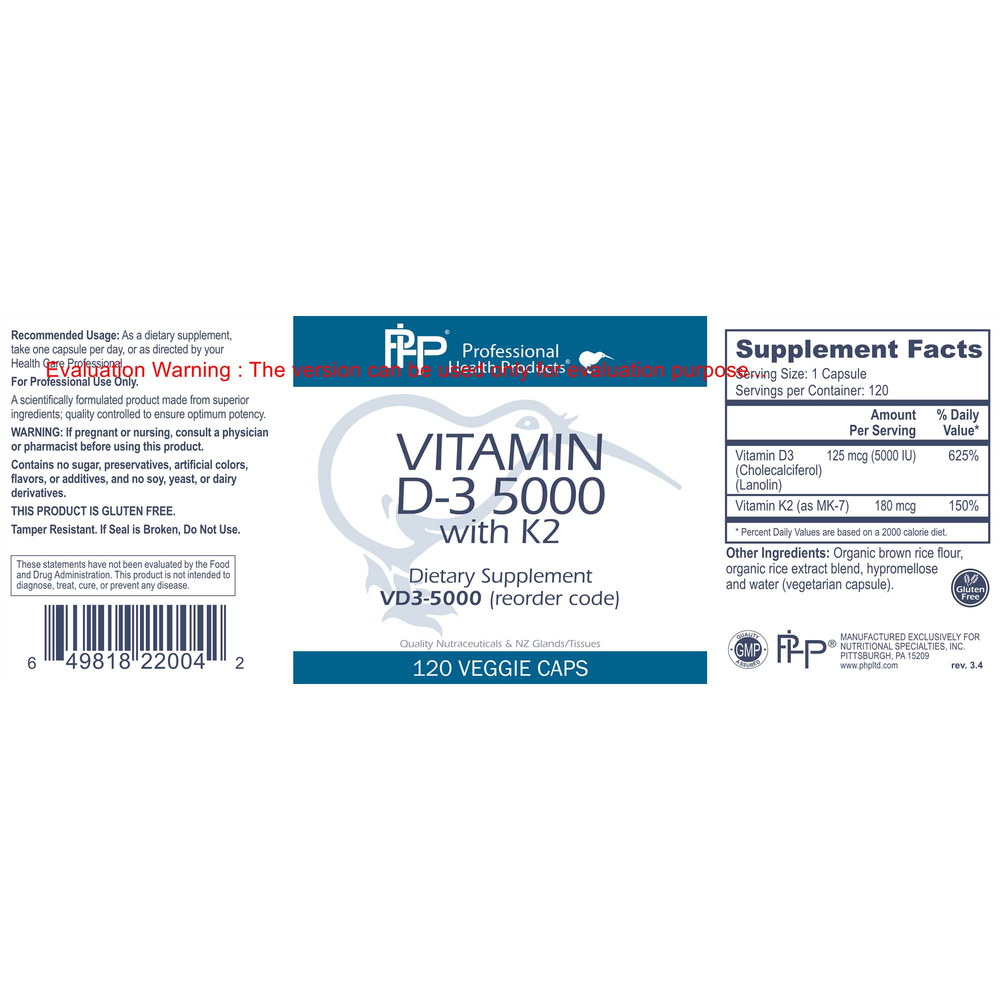Vitamin D3 5000 with K2