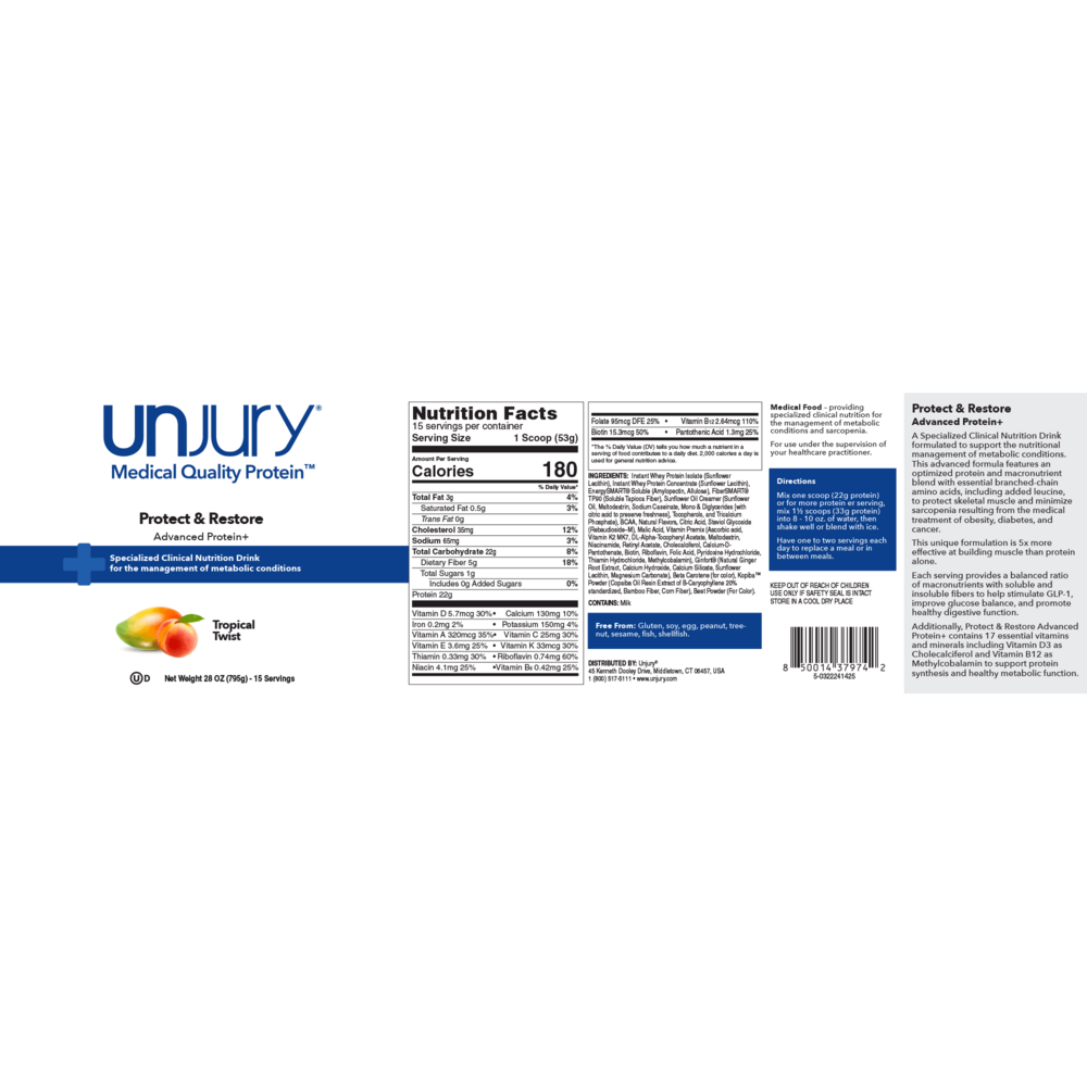 Protect & Restore Advanced Protein +, Tropical Twist