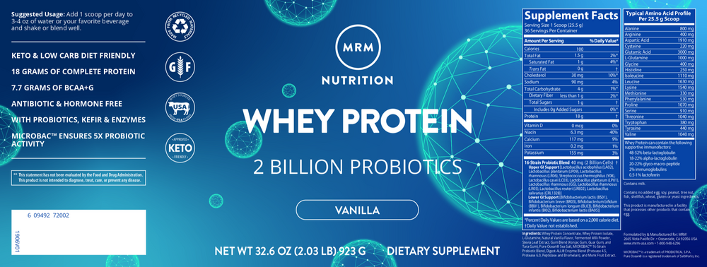 Natural Whey - Rich Vanilla