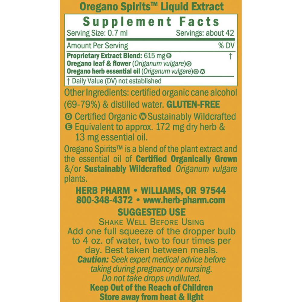 Oregano Spirits