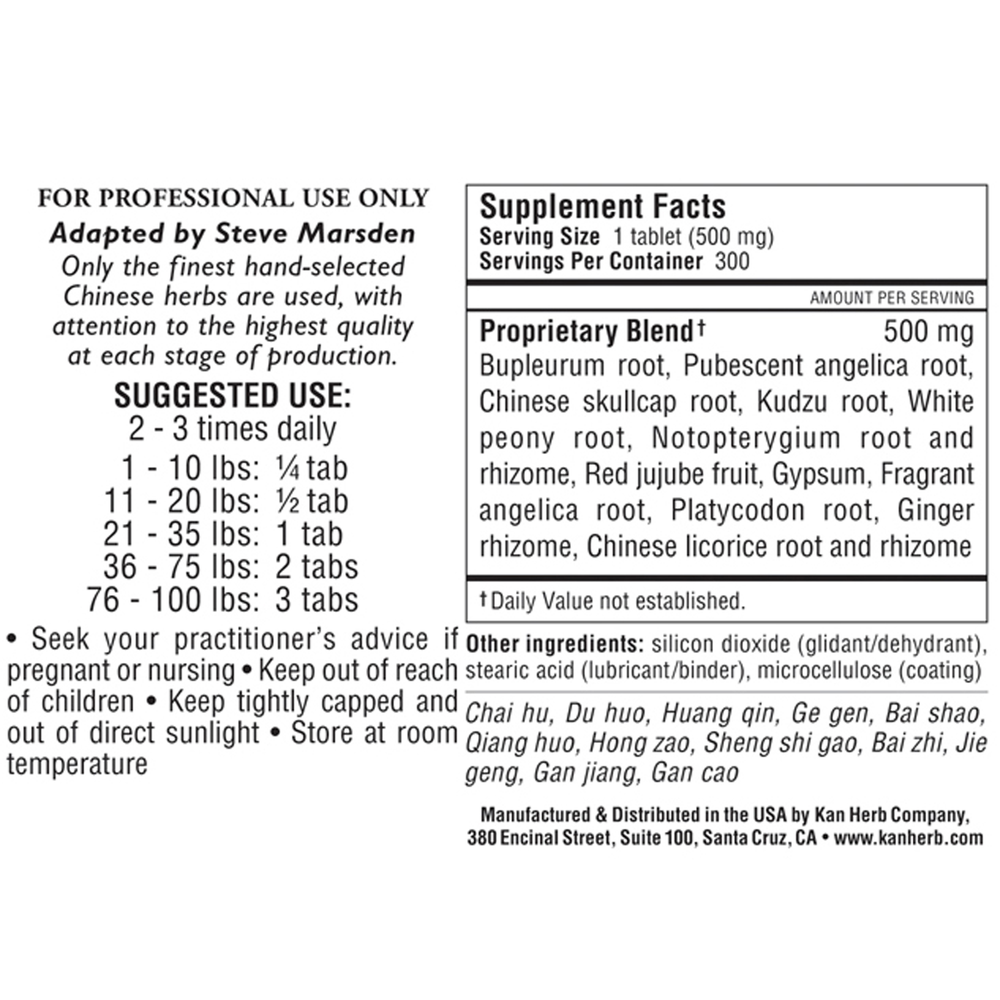 Bupleurum and Kudzu Clearing Formula
