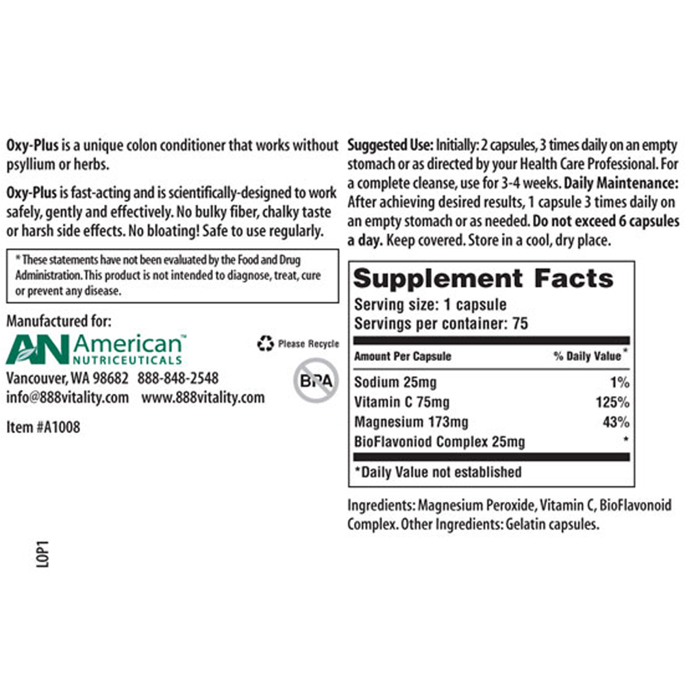 Oxy-Plus Colon Cleanser