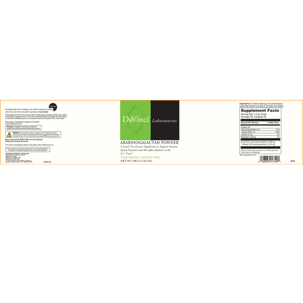 Arabinogalactan Powder (California Only)
