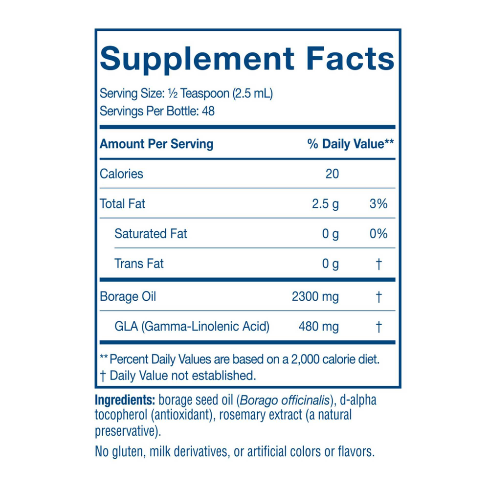 Nordic Beauty Borage Oil 4oz