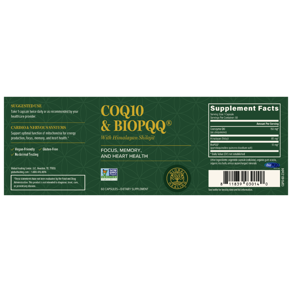 CoQ10 & BioPQQ with Himalayan Shilajit