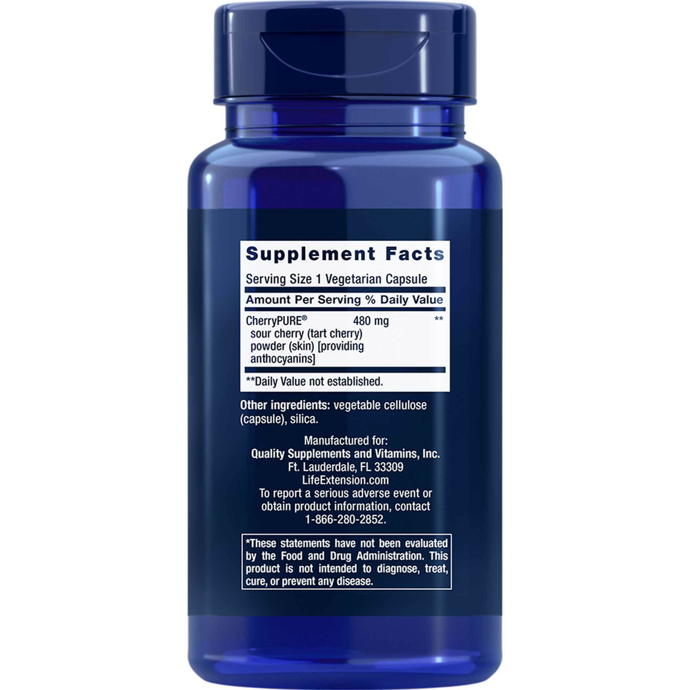 Tart Cherry Extract w/Standardized Cherry/Pure