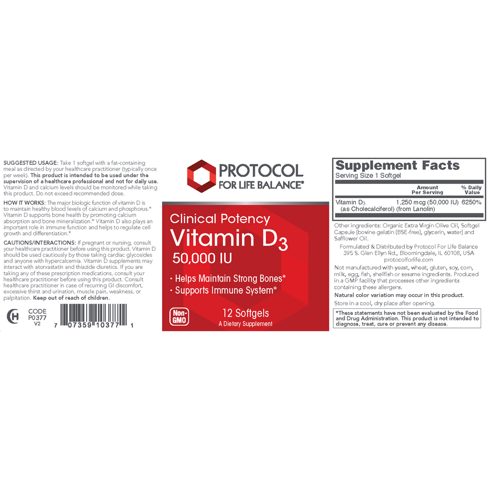 Vitamin D3 50,000 IU