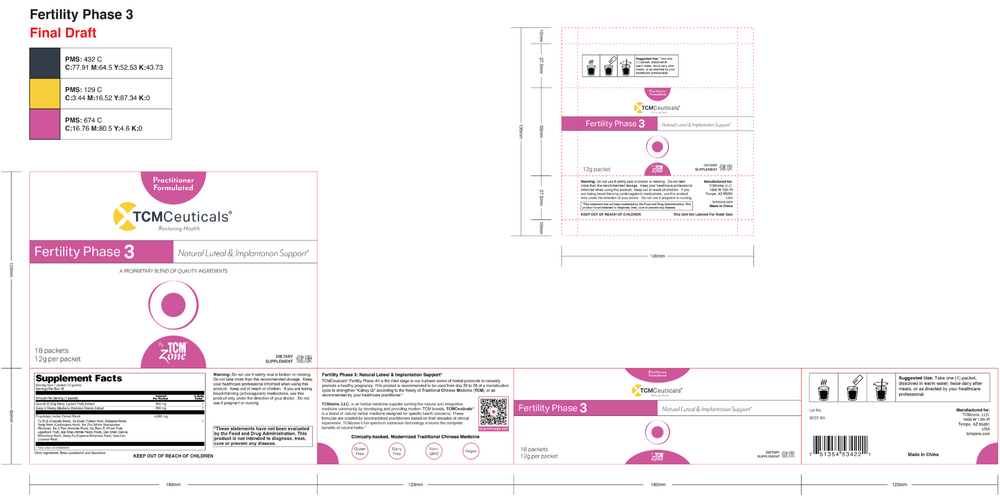TCMCeuticals Fertility Phase 3