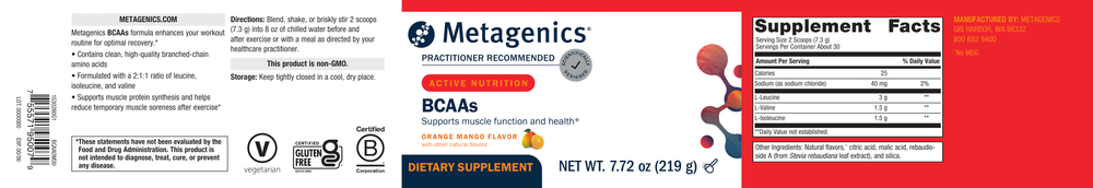 BCAAs - Orange Mango Flavor