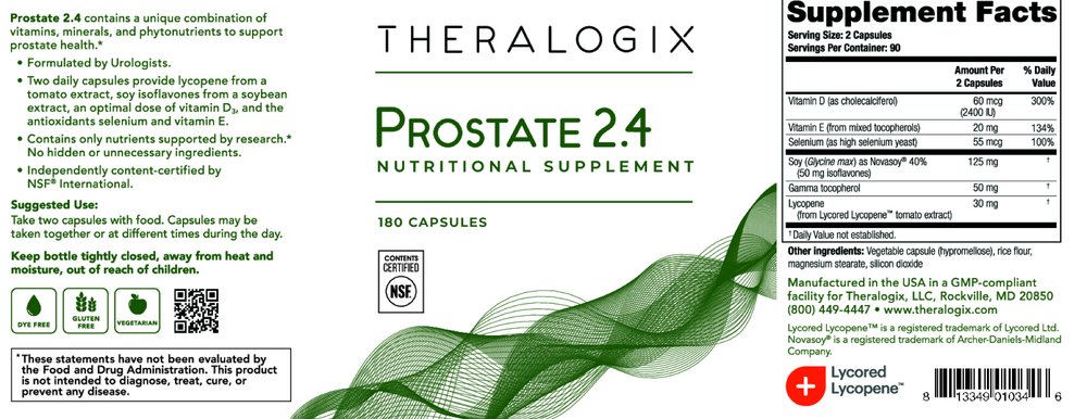 Prostate 2.4 Nutritional Supplement (90 day supply)